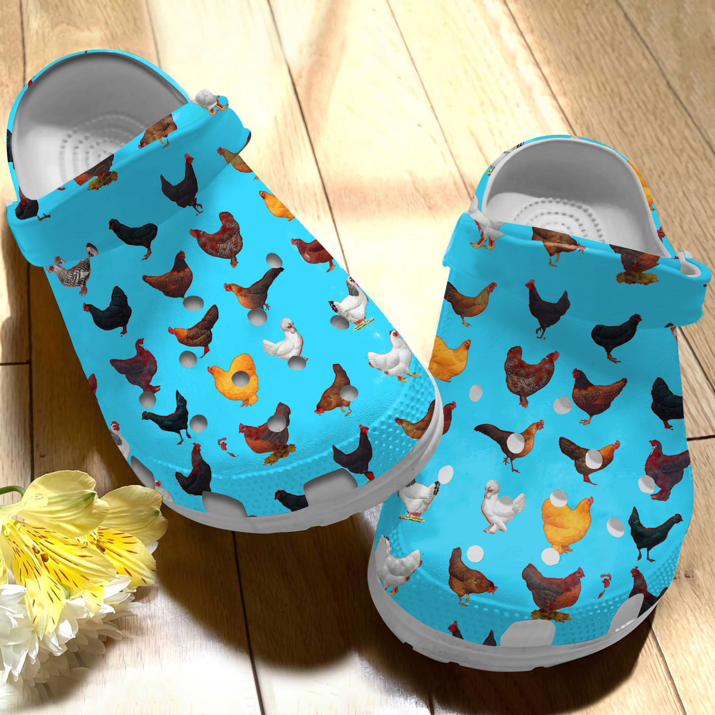 Chicken Crocs Crocband Clogs Shoes Comfortable For Men Women and Kids