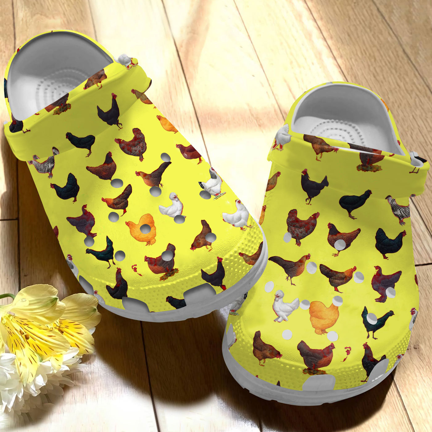Chicken Crocs Crocband Clogs Shoes Comfortable For Men Women and Kids