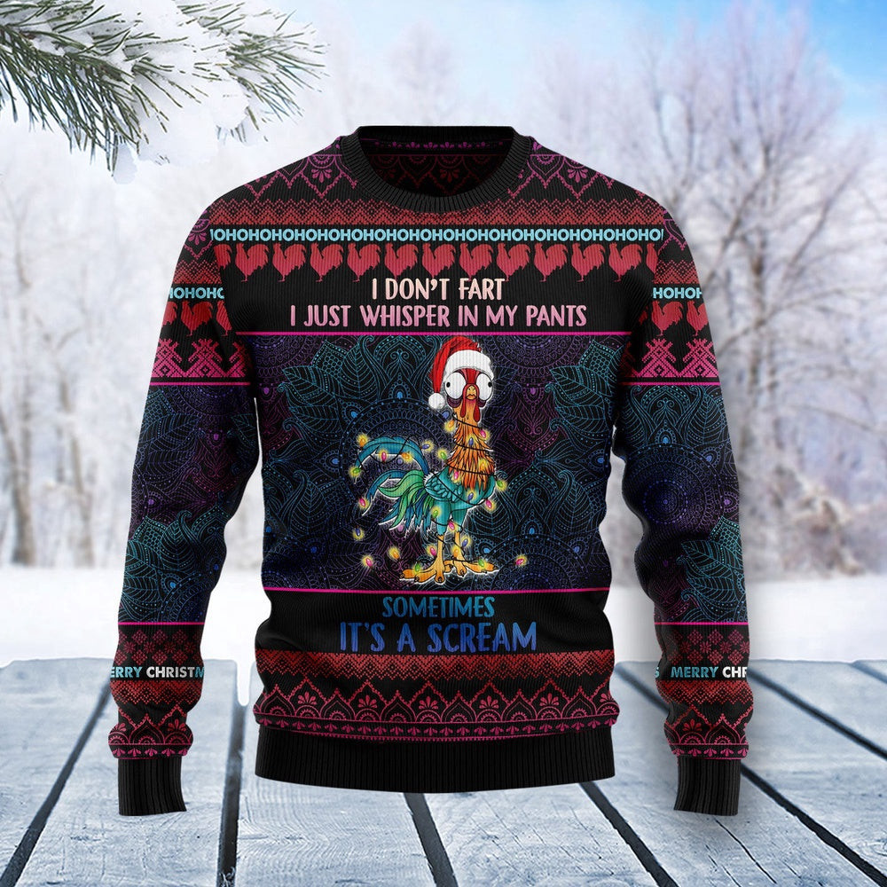 Chicken Funny Christmas Ugly Christmas Sweater Gift For Christmas