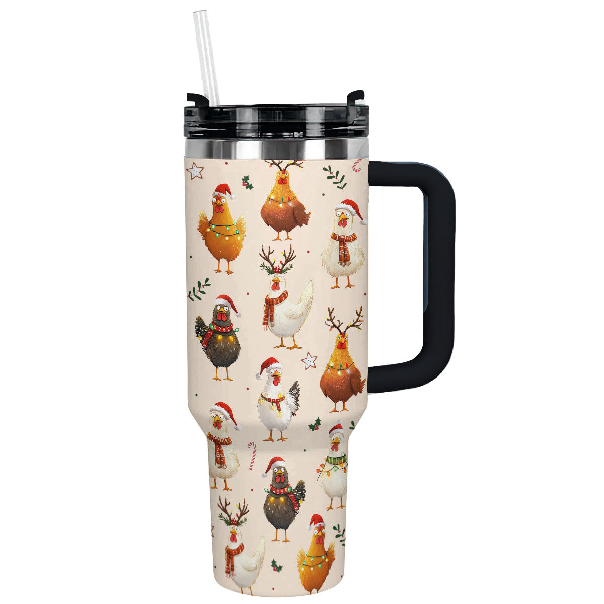 Chicken Holiday Christmas Custom Stanley Cup 40 oz 30 oz Tumbler With HandleTVC2301499