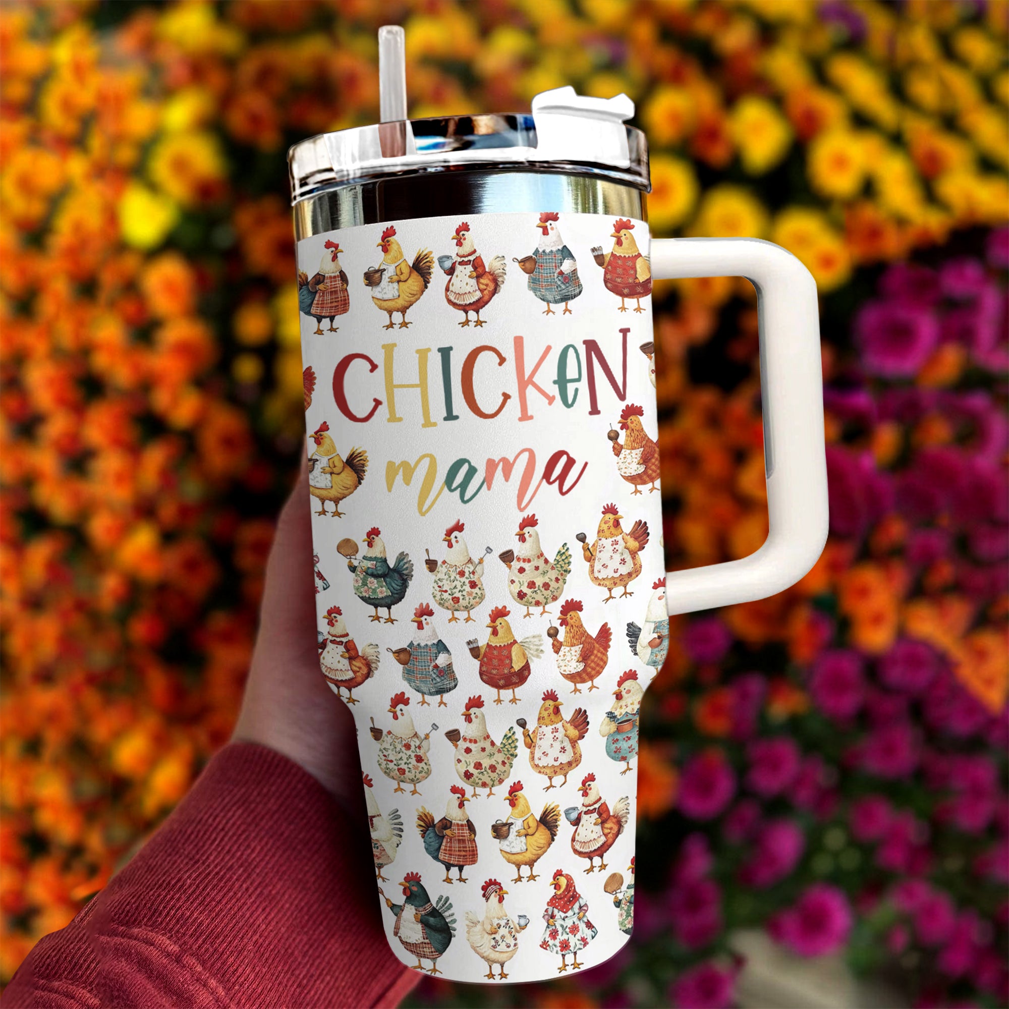 Chicken Mama Travel Custom Stanley Cup 40 oz 30 oz Tumbler With HandleTVC2301290 - Image 3