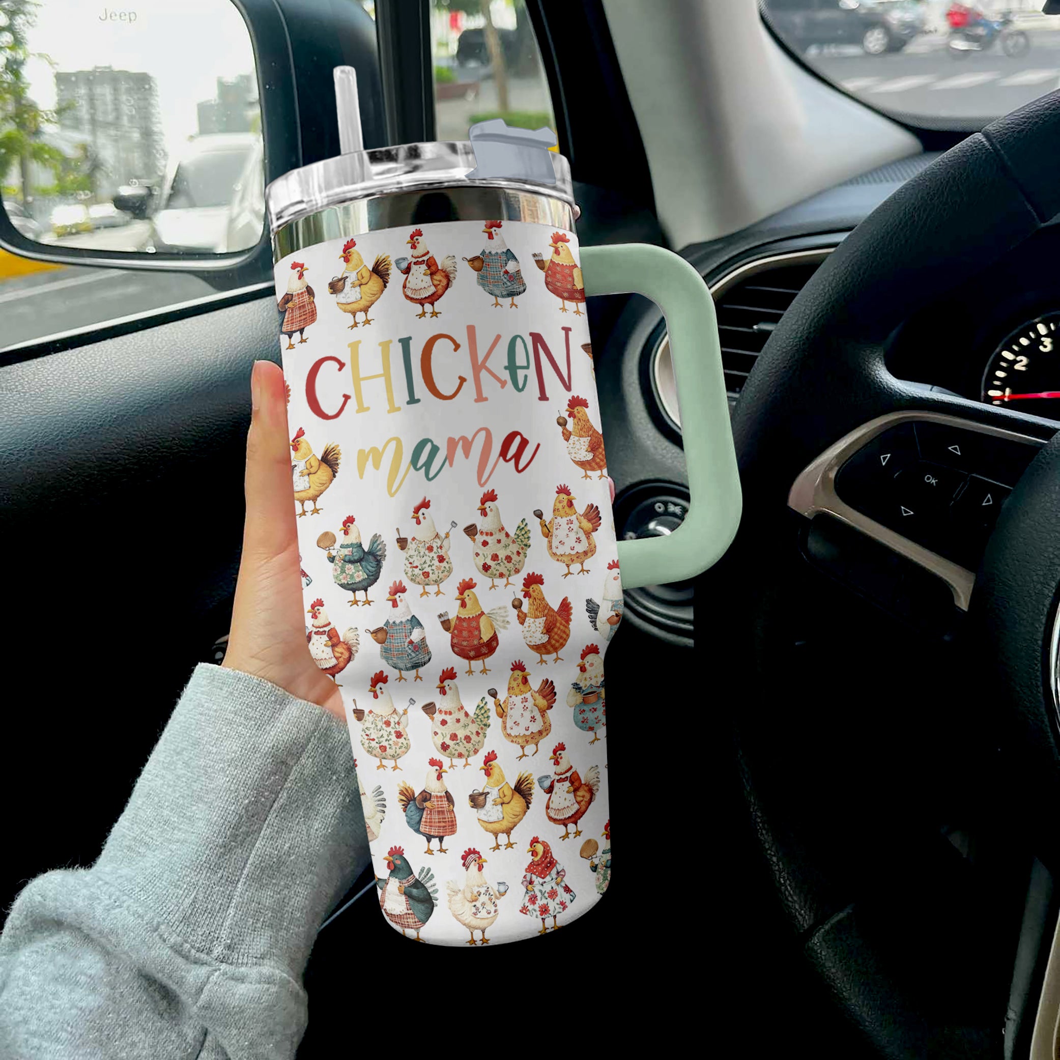 Chicken Mama Travel Custom Stanley Cup 40 oz 30 oz Tumbler With HandleTVC2301290 - Image 4