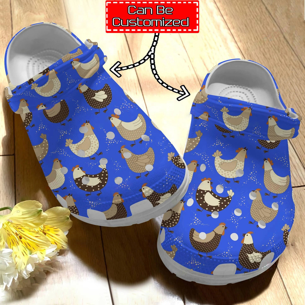 Chicken Print - Personalized Chicken Family Pattern Clog Shoes For Men And Women