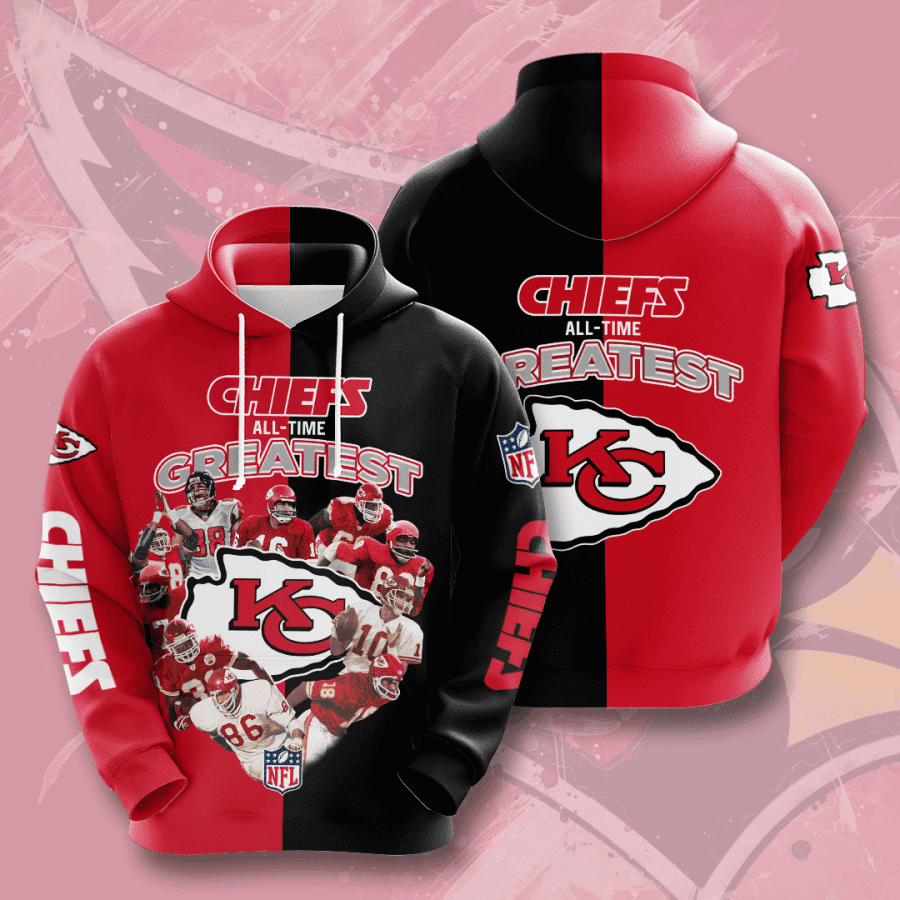 Chiefs All-Time Greatest Kansas City Chiefs 3D All Over Print Hoodie, Zip Hoodie