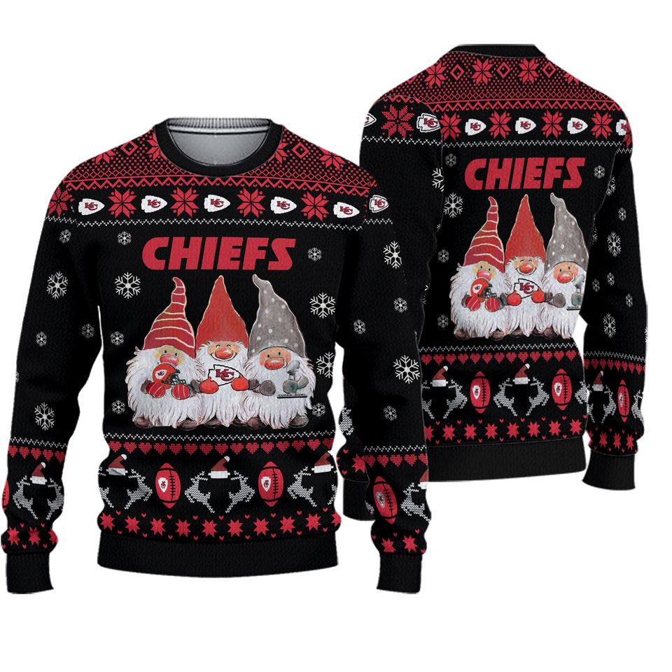 Chiefs Gnome Football Christmas Ugly Sweater