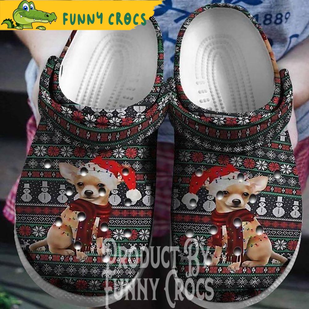 Chihuahua Dog Christmas Crocs Crocband Clogs Shoes Comfortable For Men Women and Kids