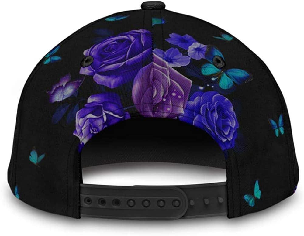 Chihuahua Love Purple Flower 3D Printed Unisex Hat Classic Cap, Baseball Cap Trucker Hats Custom Hats Gifts For Men & Women