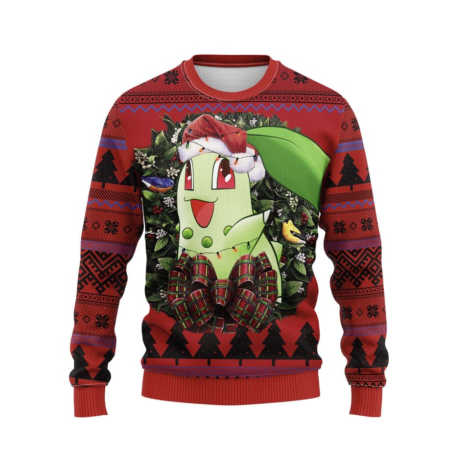 Chikorita Ugly Christmas Sweater