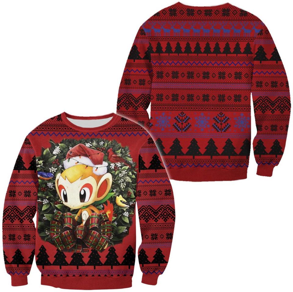 Chimchar Ugly Christmas Sweater