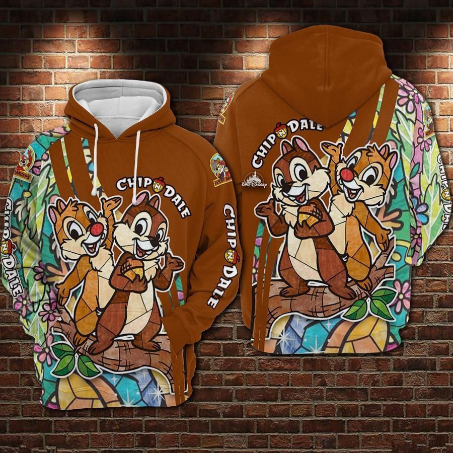 Chip And Dale 3D All Over Print Hoodie, Zip Hoodie