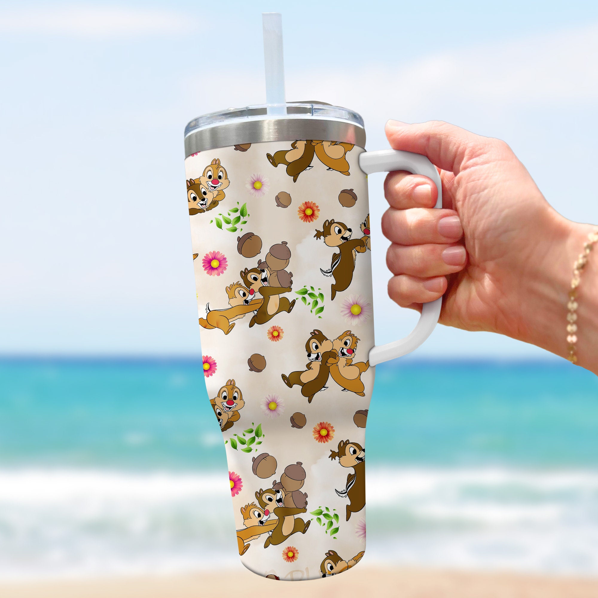Chip And Dale Disney Cartoon Custom Stanley Cup 40 oz 30 oz Tumbler With HandleTVC2301973 - Image 2
