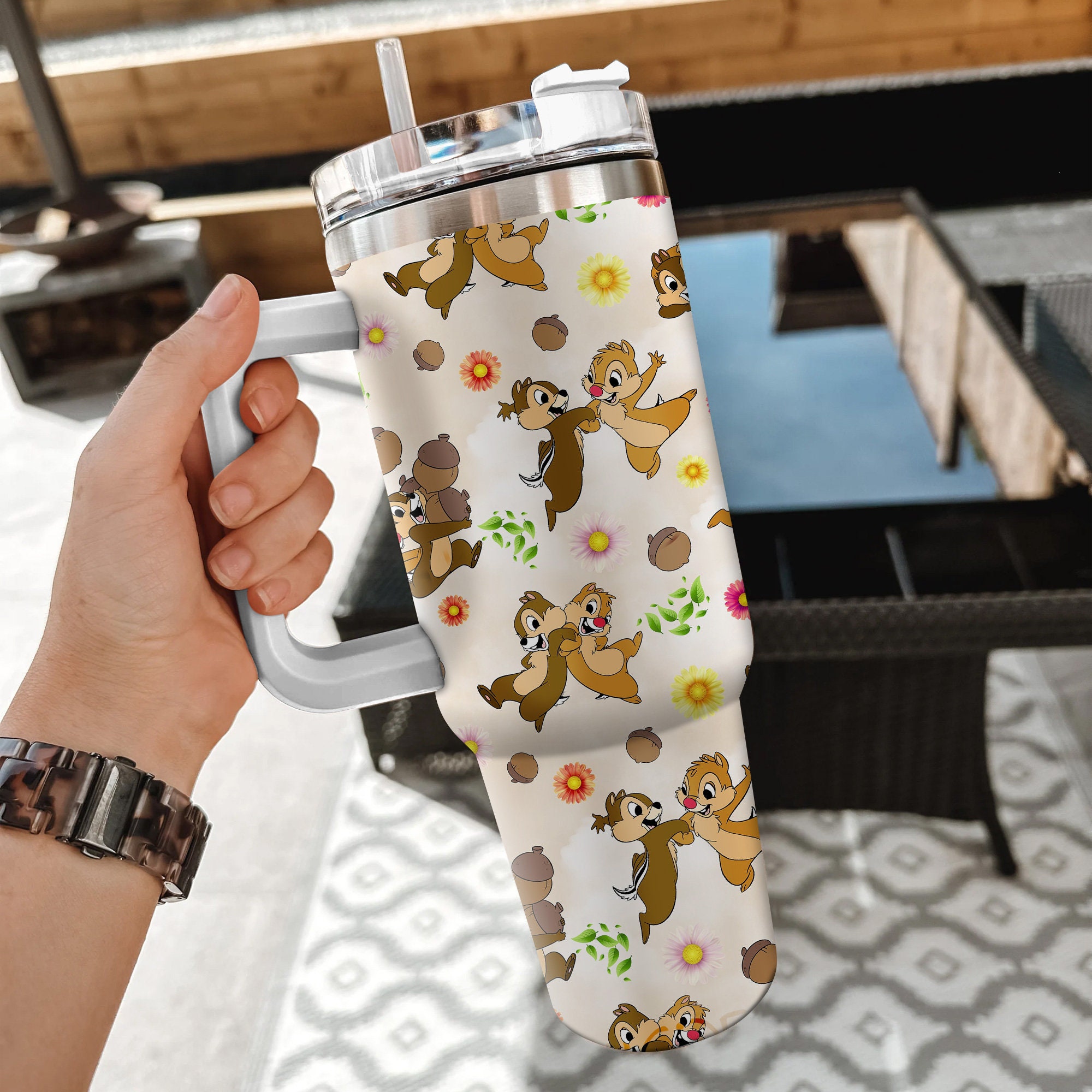 Chip And Dale Disney Cartoon Custom Stanley Cup 40 oz 30 oz Tumbler With HandleTVC2301973 - Image 3