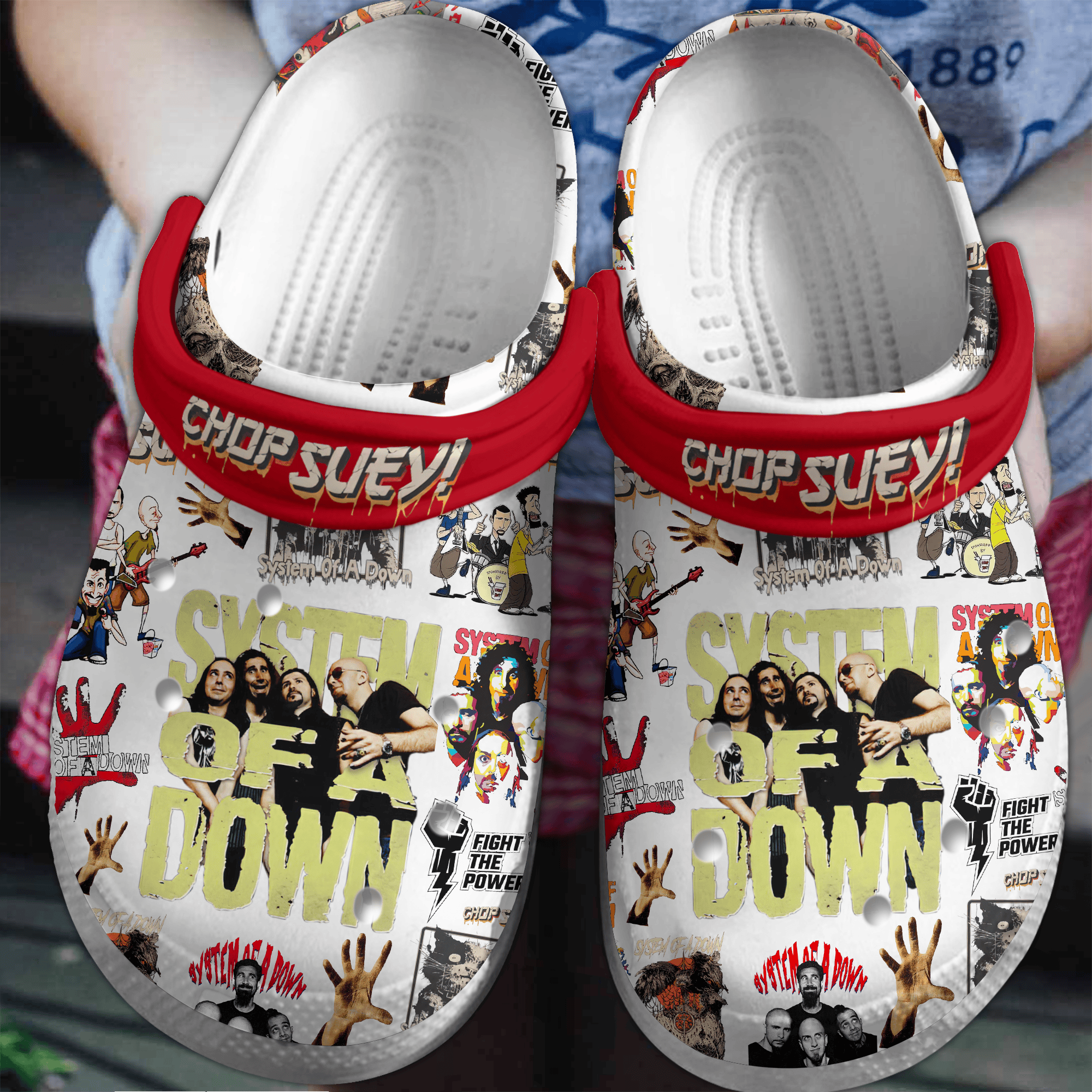 Chop Suey! System of a Down Music Crocs Crocband Clogs Shoes Comfortable For Men Women and Kids