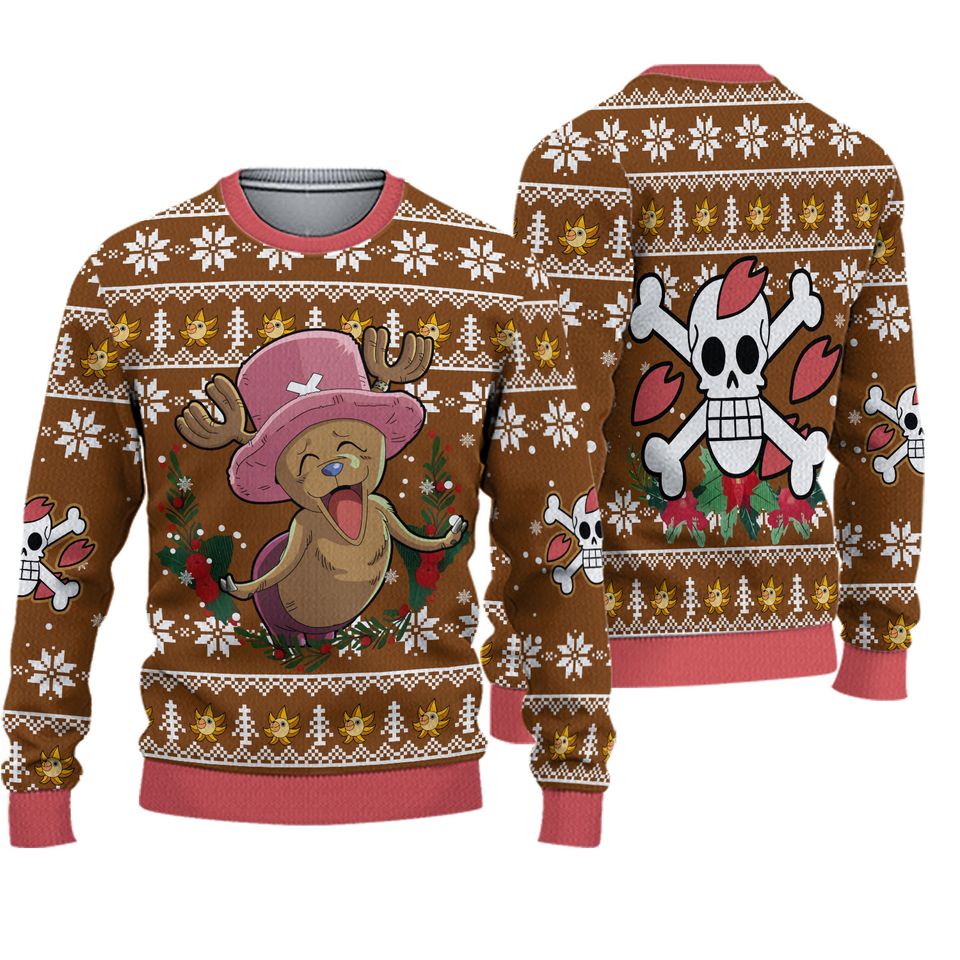 Chopper Onepiece Christmas Ugly Sweatshirts, Gifts for Fan