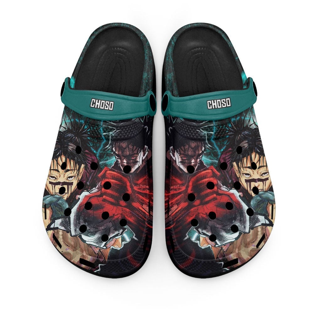 Choso Jujutsu Kaisen Anime Crocs Crocband Clogs Shoes Comfortable For Men Women and Kids