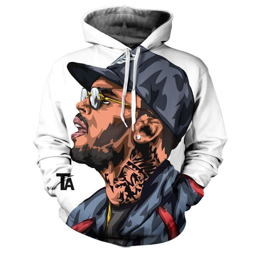 Chris Brown 3D All Over Print Hoodie, Zip Hoodie
