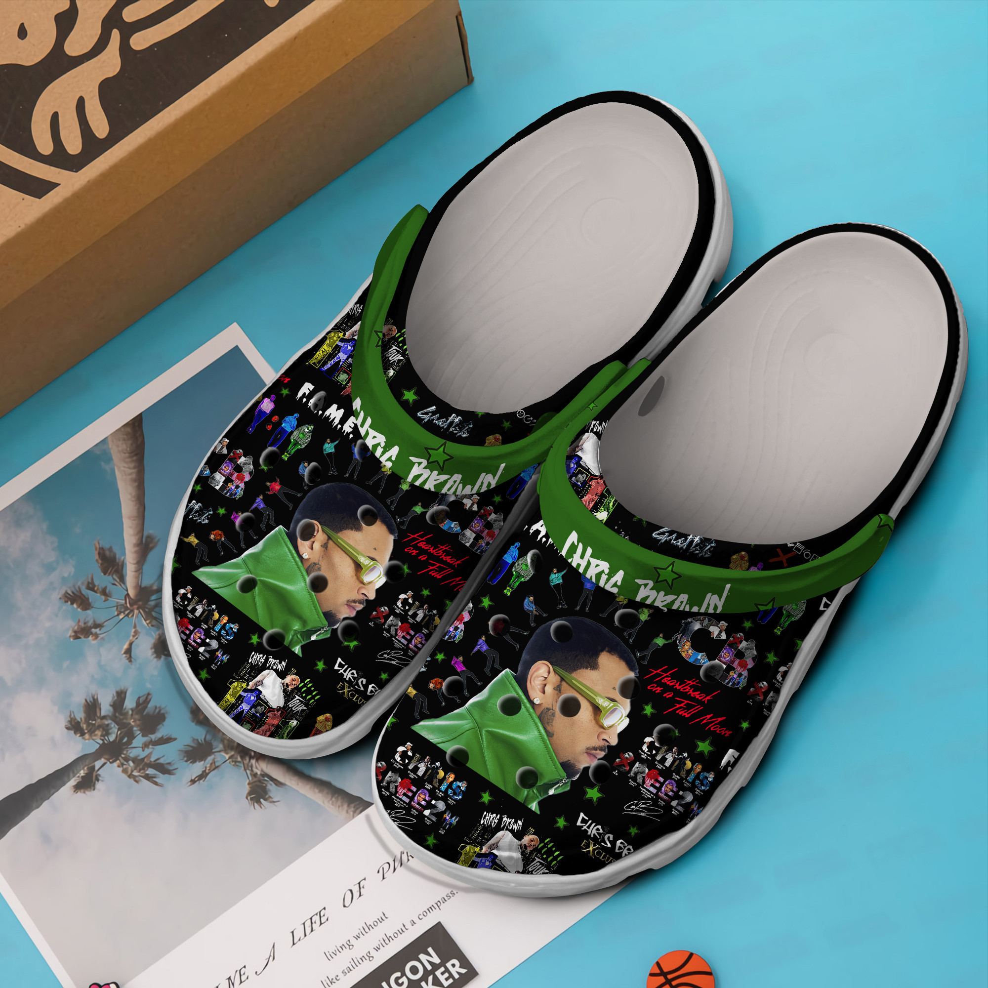 Chris Brown Music Crocs Crocband Clogs Shoes Comfortable For Men Women and Kids - Image 2