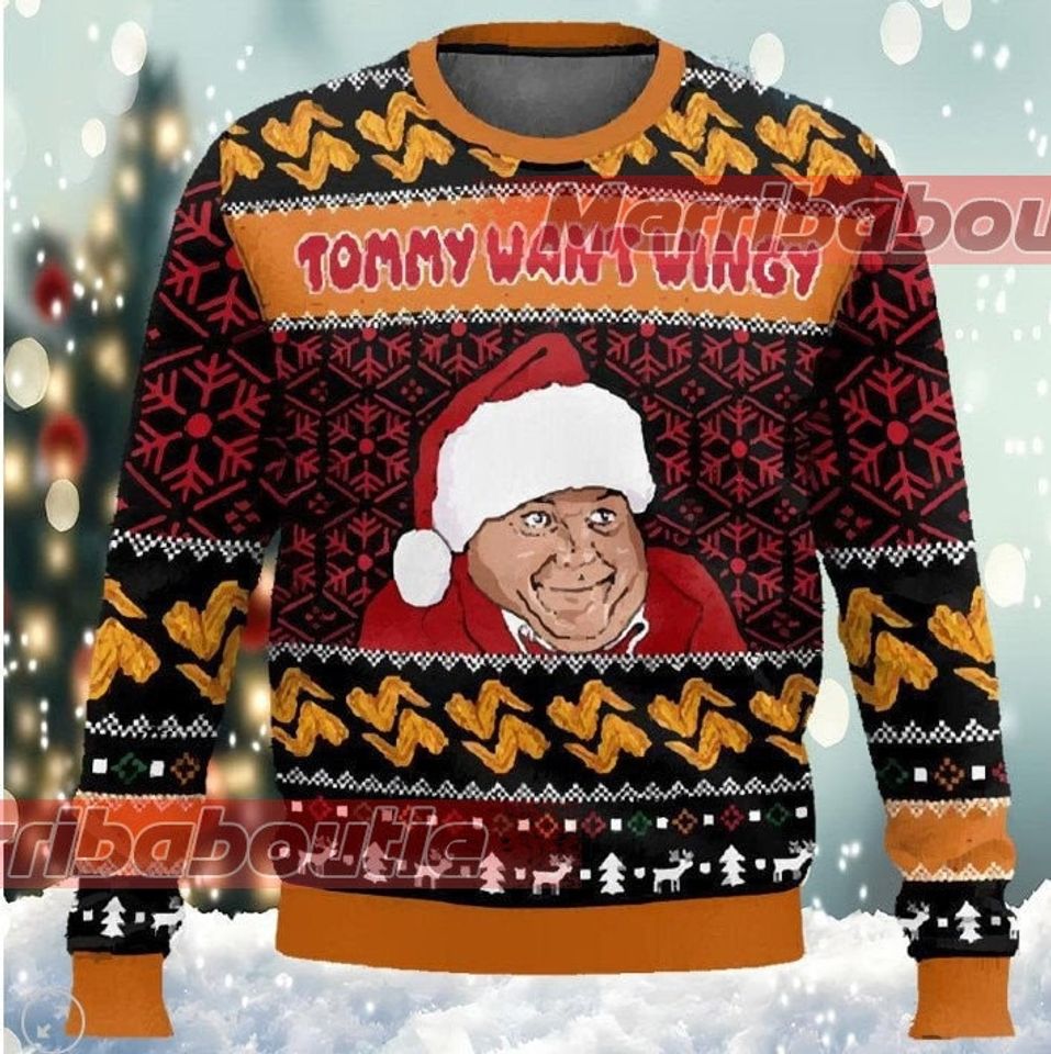 Chris Farley Tommy Likey Tommy Want Wingy Funny Ugly Christmas