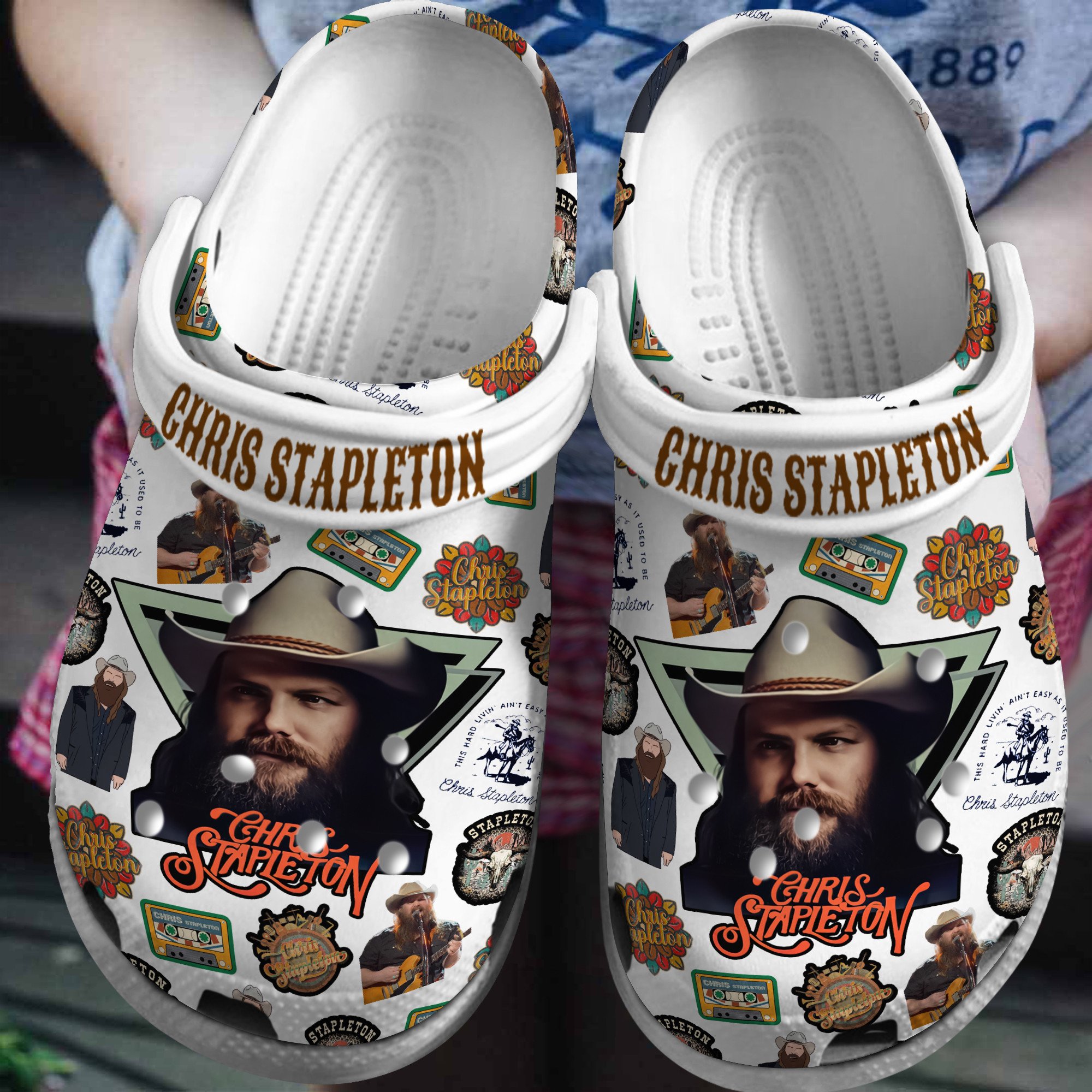 Chris Stapleton Music Crocs Crocband Clogs Shoes Comfortable For Men Women and Kids