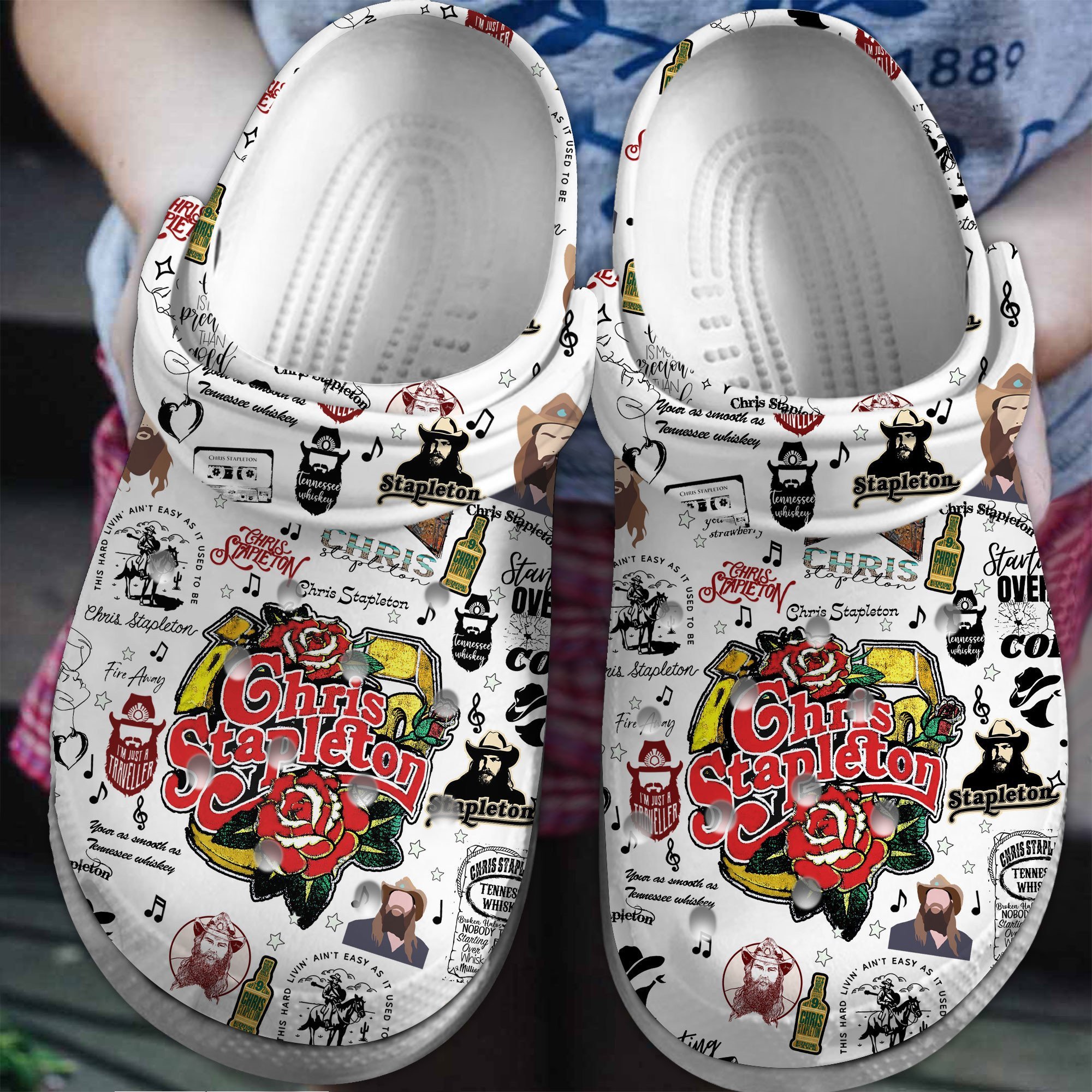 Chris Stapleton Music Crocs Crocband Clogs Shoes Comfortable For Men Women and Kids