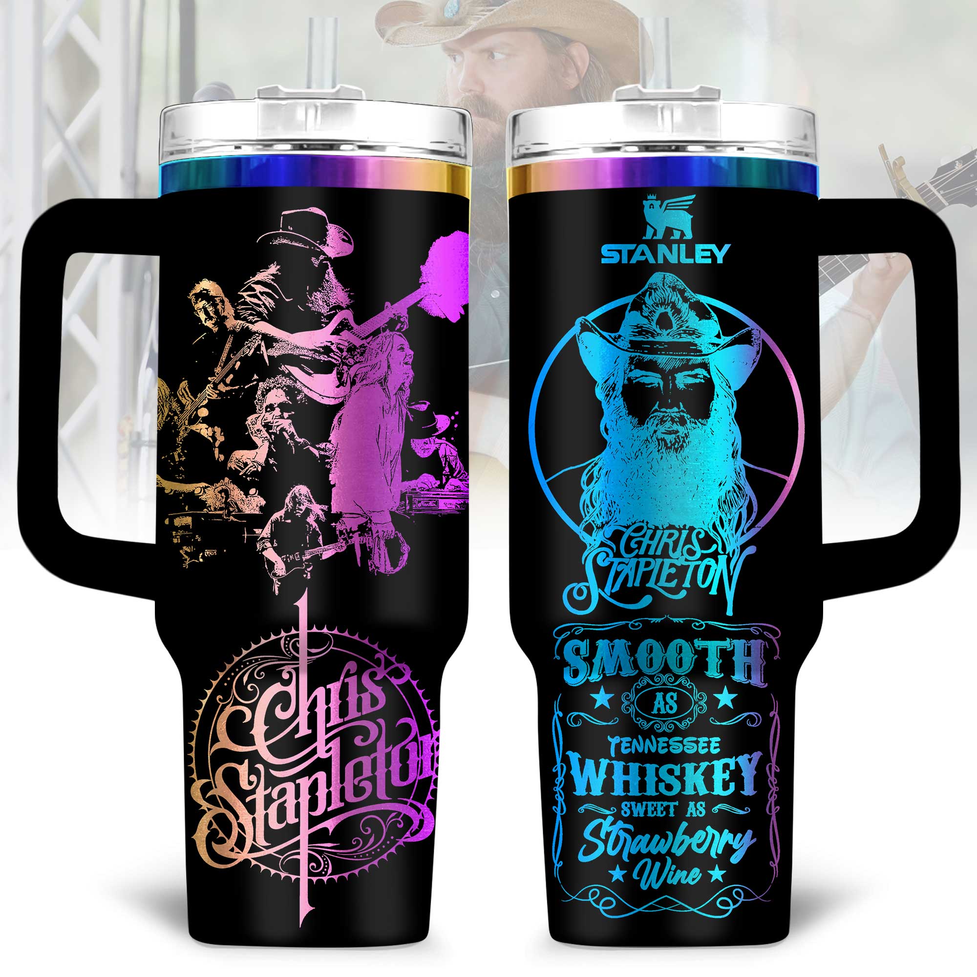 Chris Stapleton Music Custom Stanley Cup 40 oz 30 oz Tumbler With HandleTVC230192