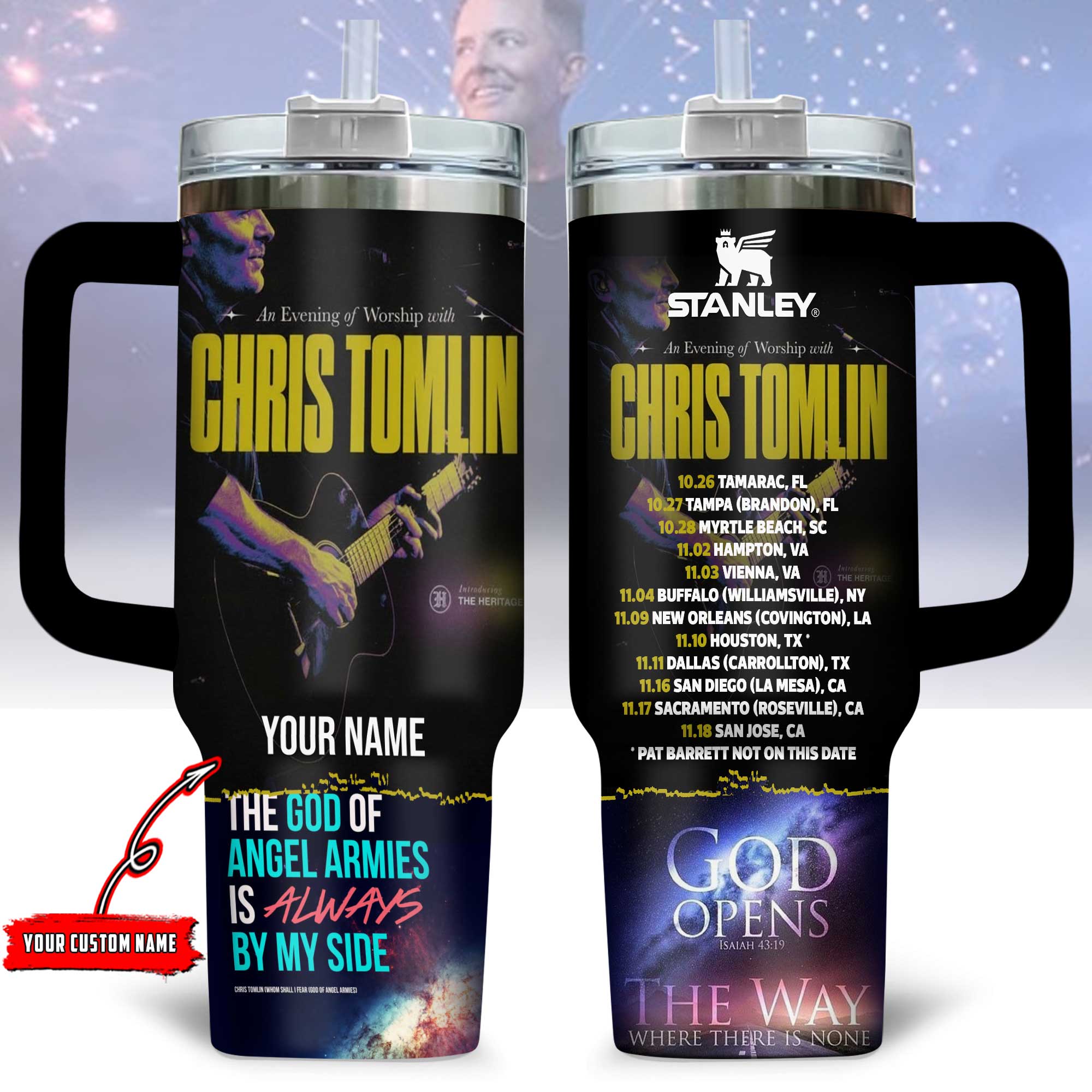 Chris Tomlin Music Custom Stanley Cup 40 oz 30 oz Tumbler With HandleTVC230193 - Image 2
