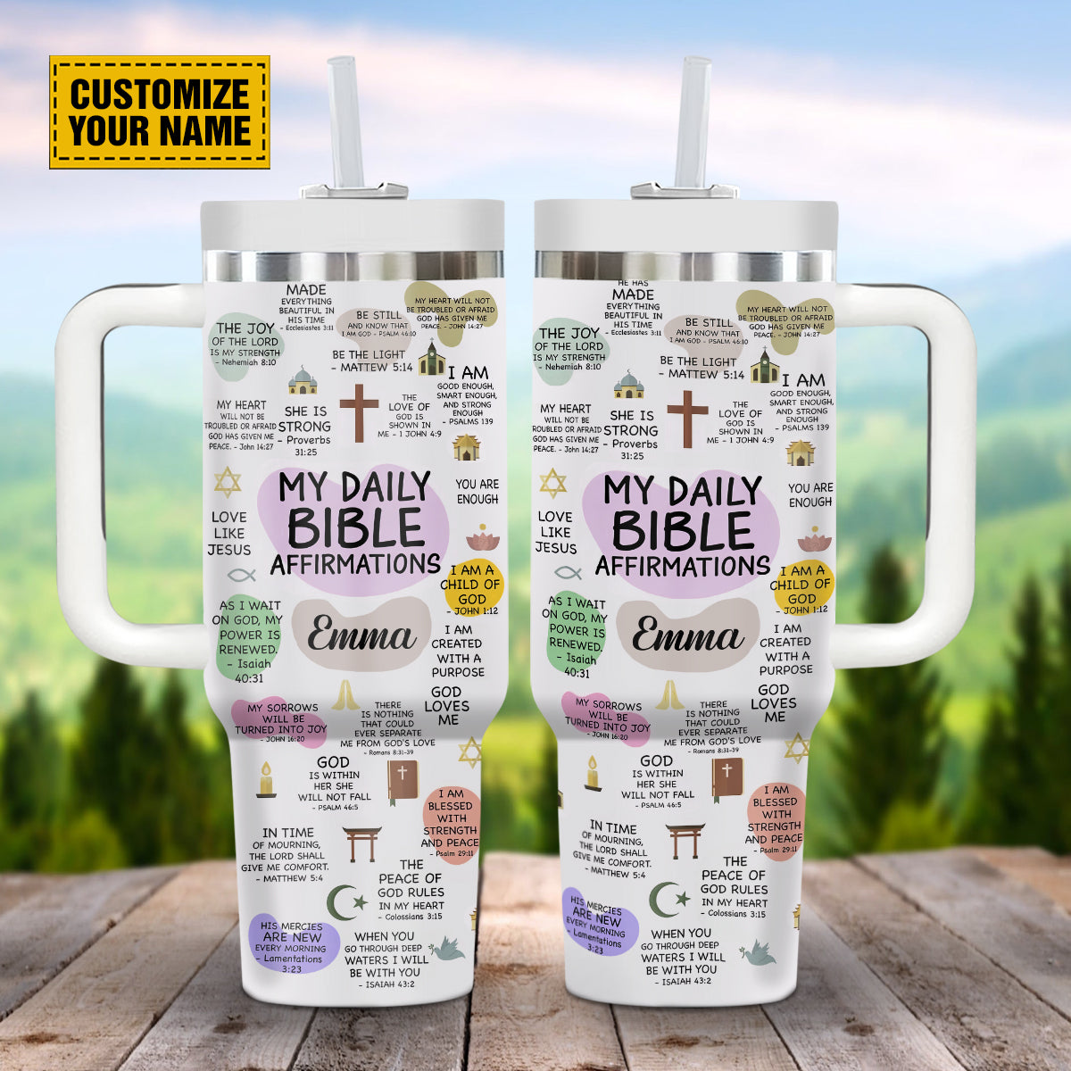 Christ Abstract Shapes Faith Custom Stanley Cup 40 oz 30 oz Tumbler With HandleTVC2301693