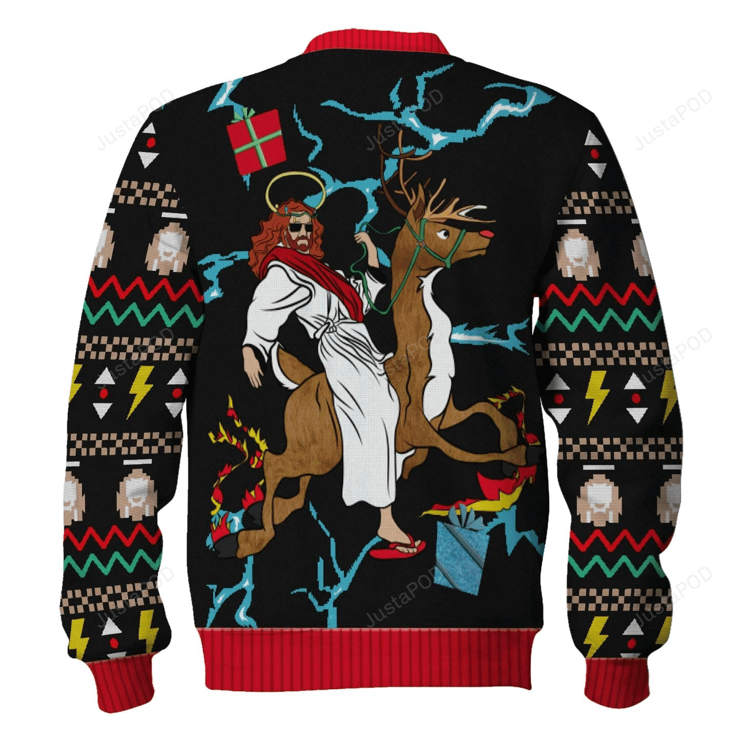 Christ Jesus Ugly Christmas Sweater Adult 3D Funny Matching for family