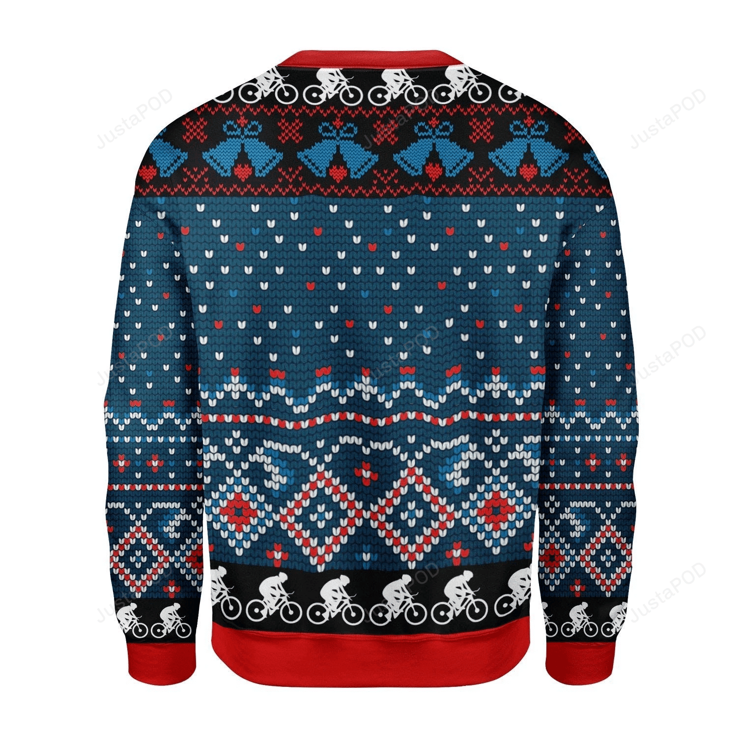 Christ On Bike Ugly Christmas Sweater Adult 3D Funny Matching for family