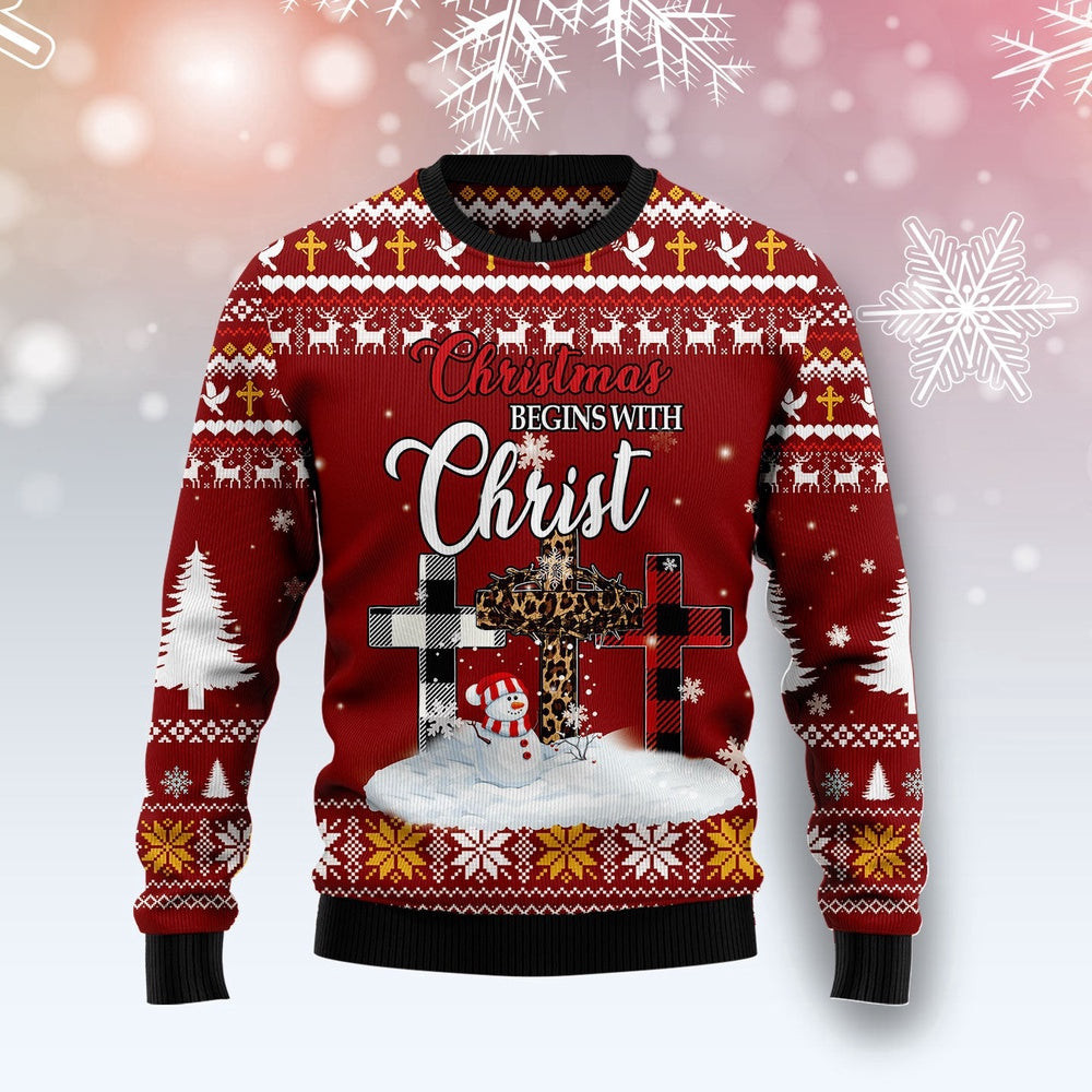 Christian Christmas Ugly Christmas Sweater12 Gift For Christmas