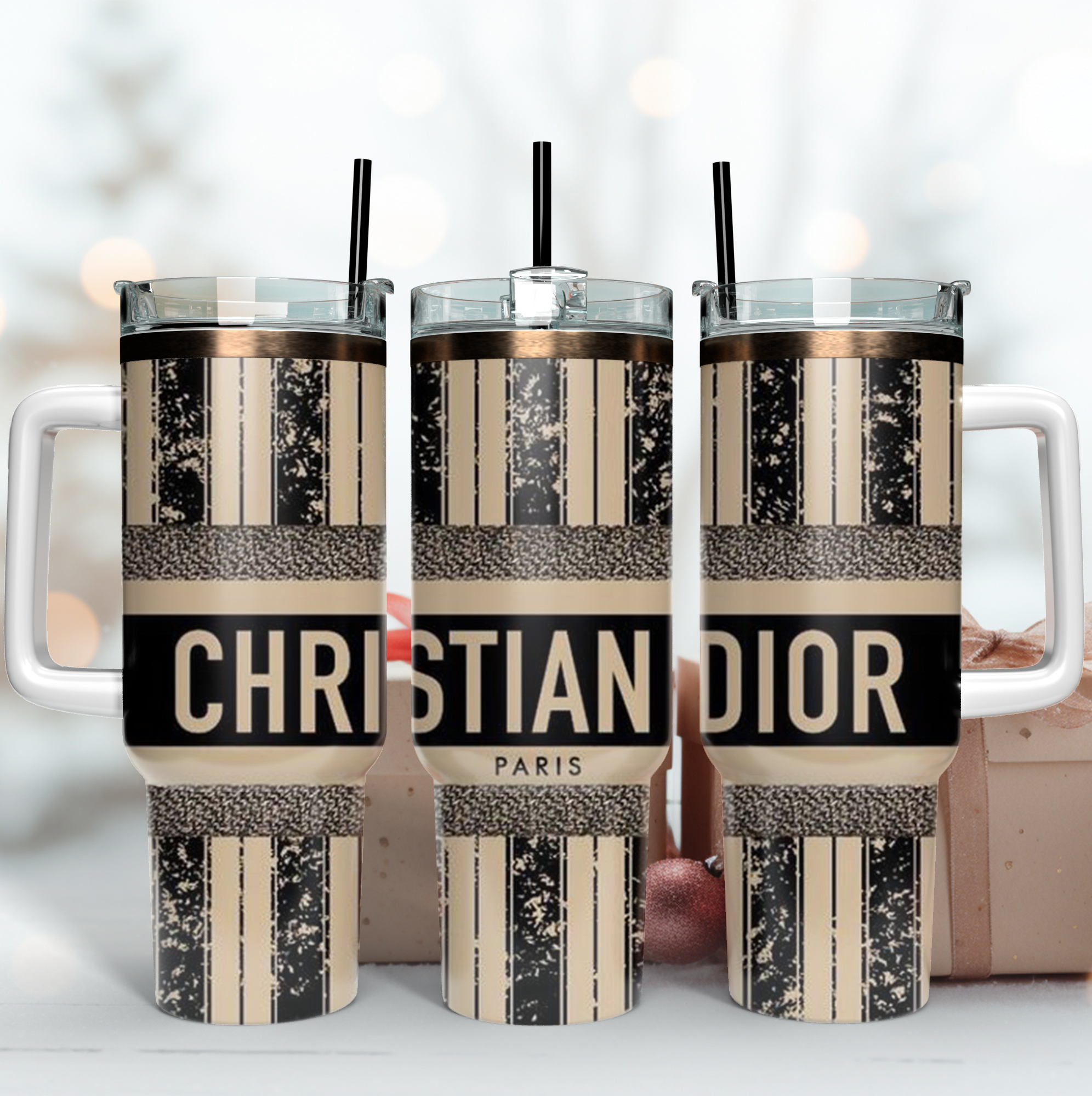 Christian Dior Logo Custom Stanley Cup 40 oz 30 oz Tumbler With HandleTVC2301171