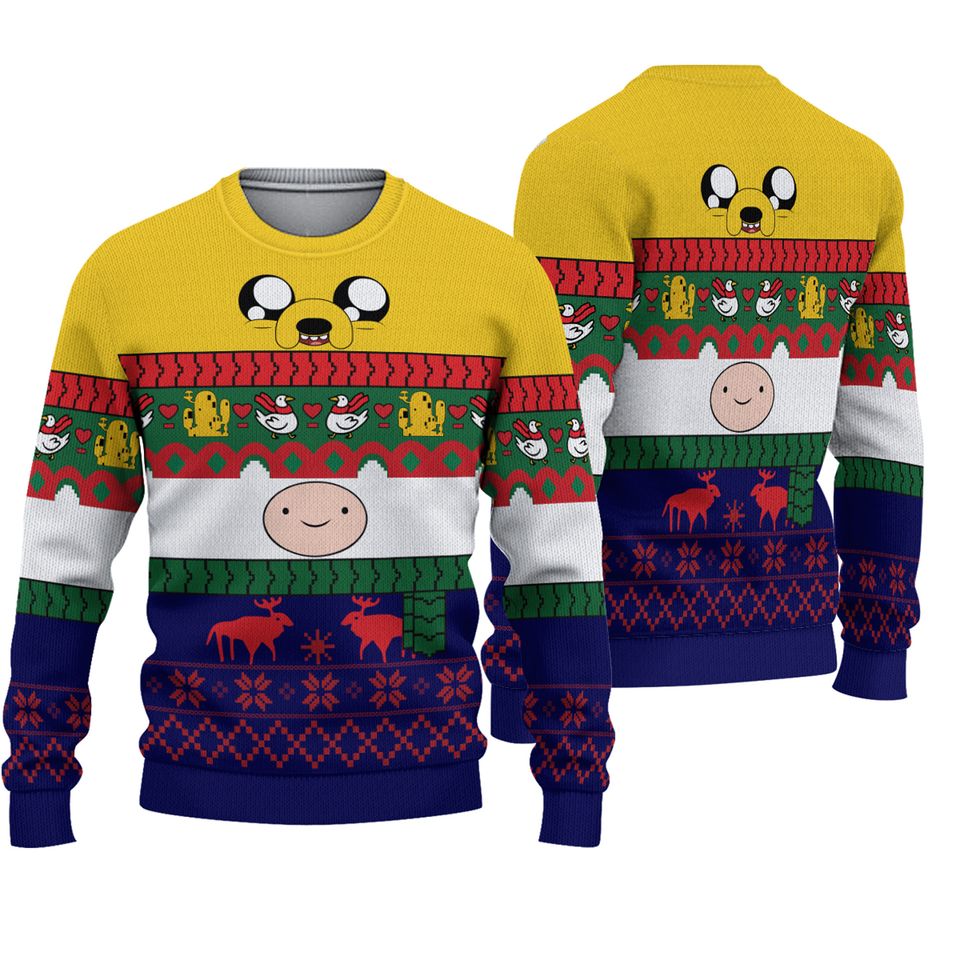 Christmas Adventure Time Finn And Jake Sweater