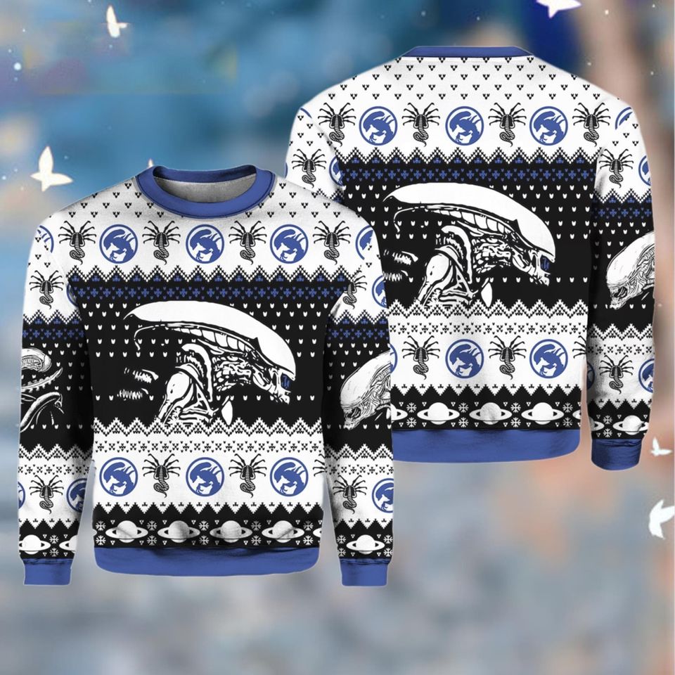Christmas Alien Xenomorph Ugly Sweater