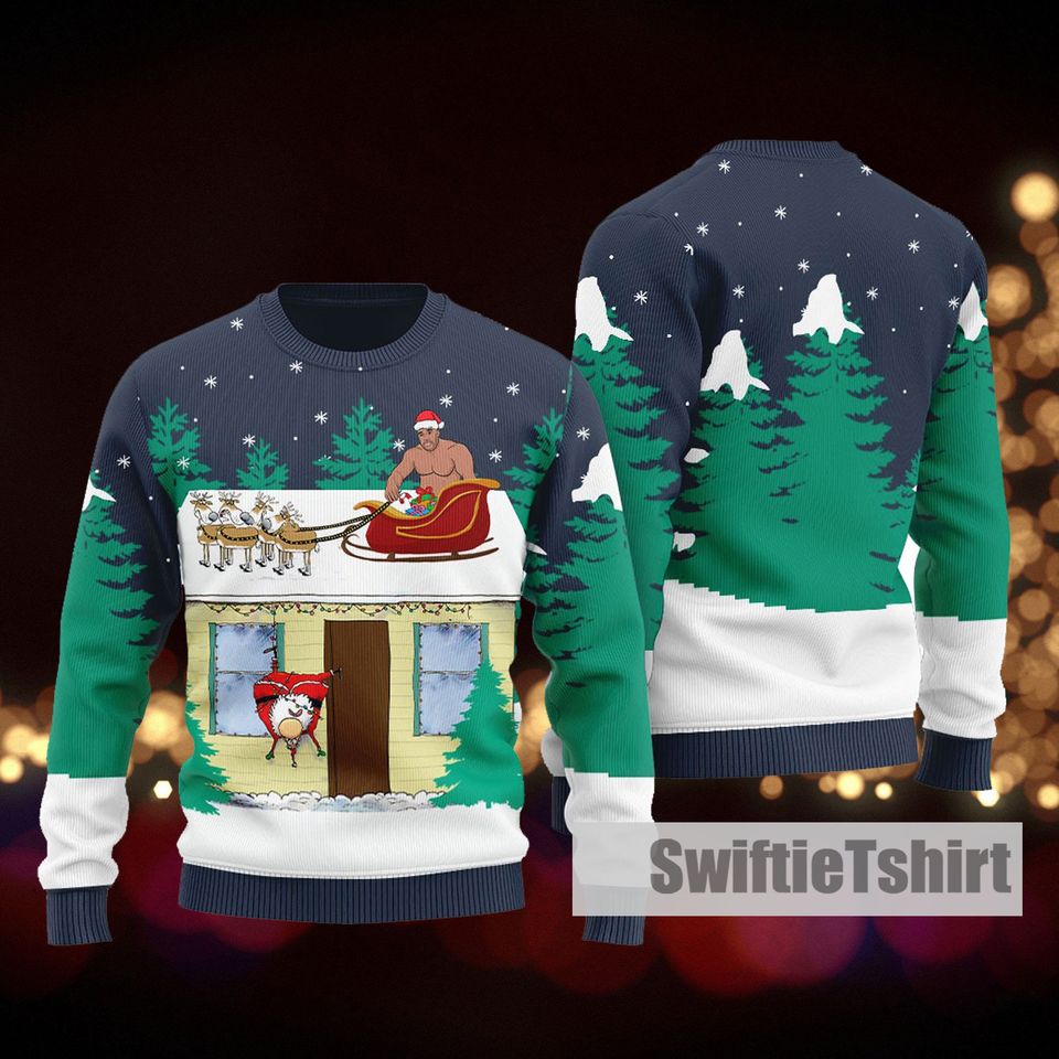 Christmas Barry Wood Ugly Sweater, Barry Wood Ugly - Image 5