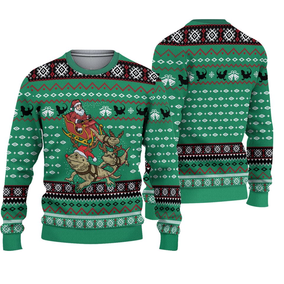 Christmas Bearded Dragon Ugly Sweaters
