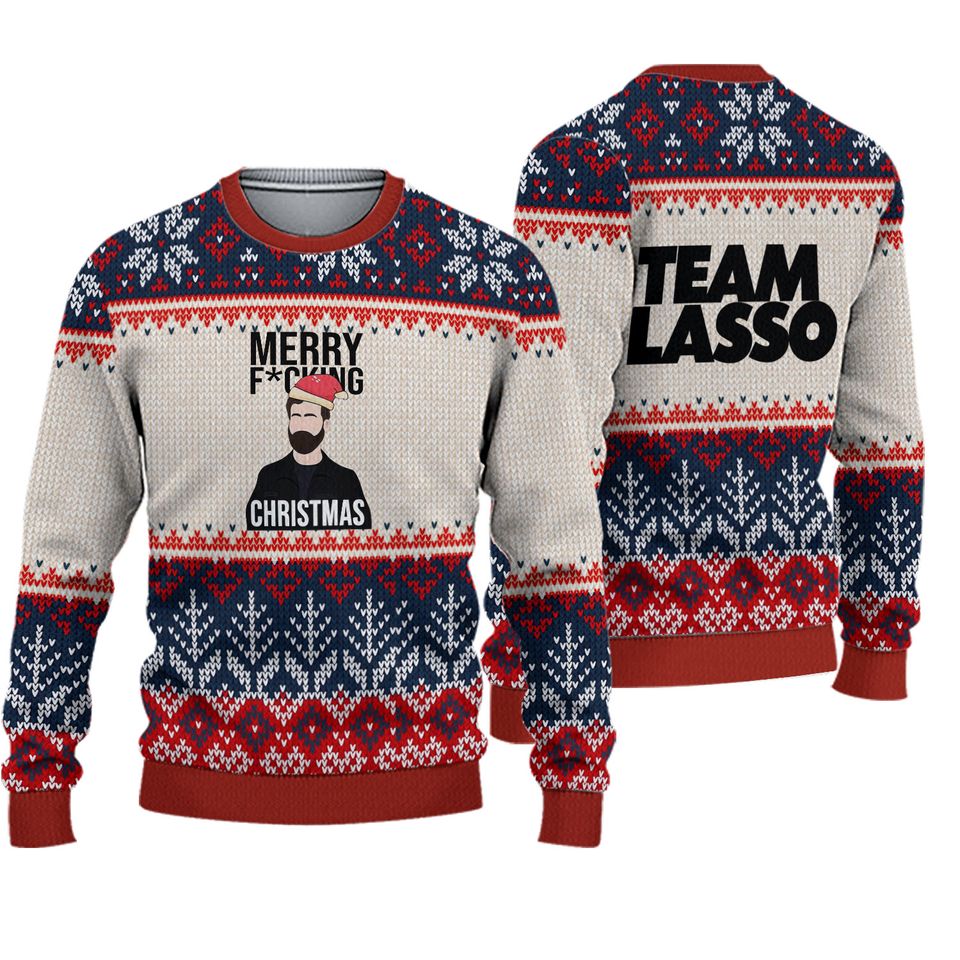 Christmas Believe Team Lasso Sweater 3D
