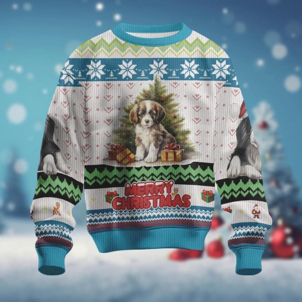 Christmas Bernese Mountain Ugly Sweater, Dog Christmas Sweater
