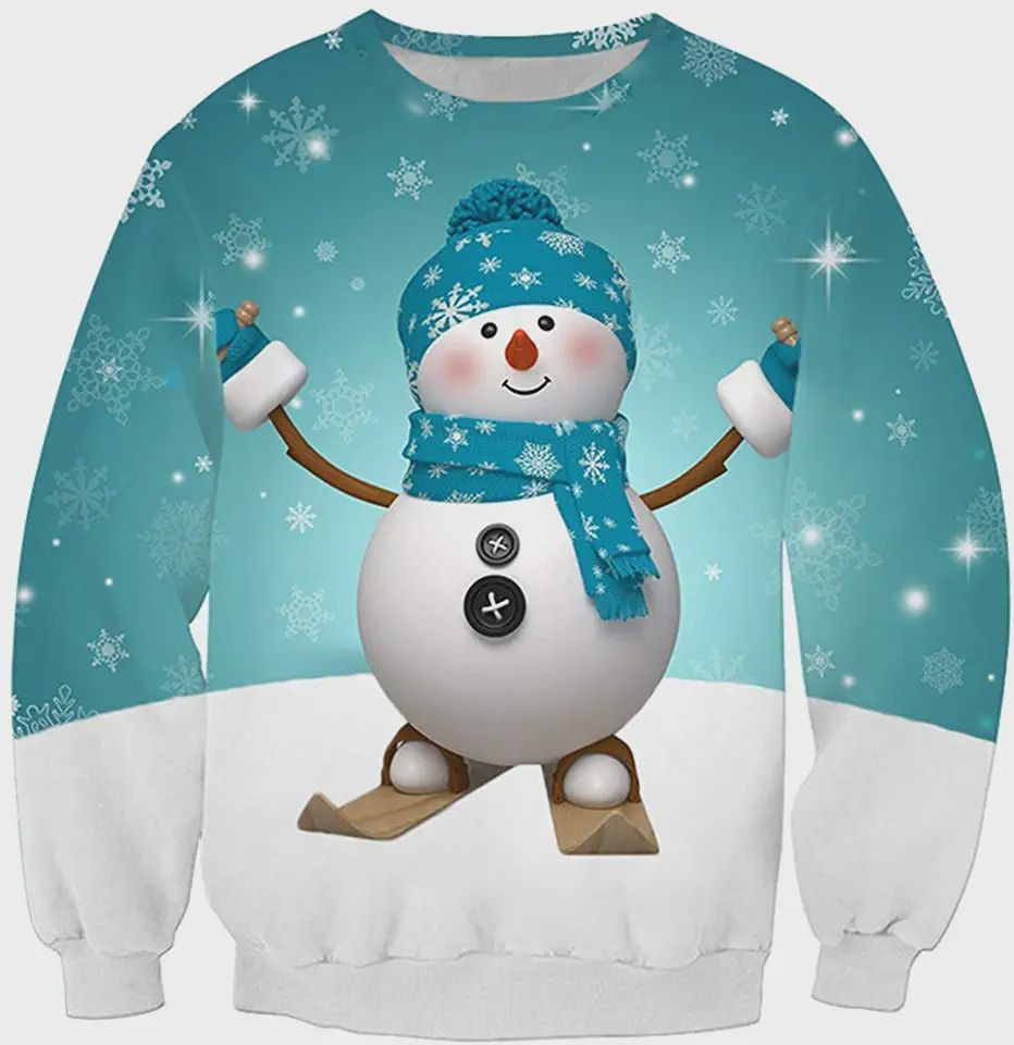 Christmas Blouse Kangaroo Realistic For Unisex Ugly Christmas Sweater Adult 3D Funny Matching for family