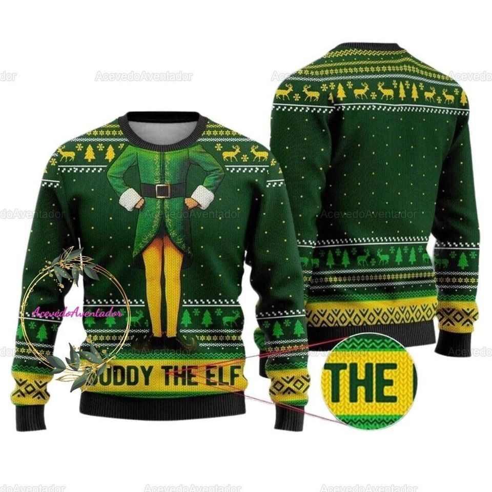 Christmas Buddy The Elf Sweater, Christmas Elf Sweater