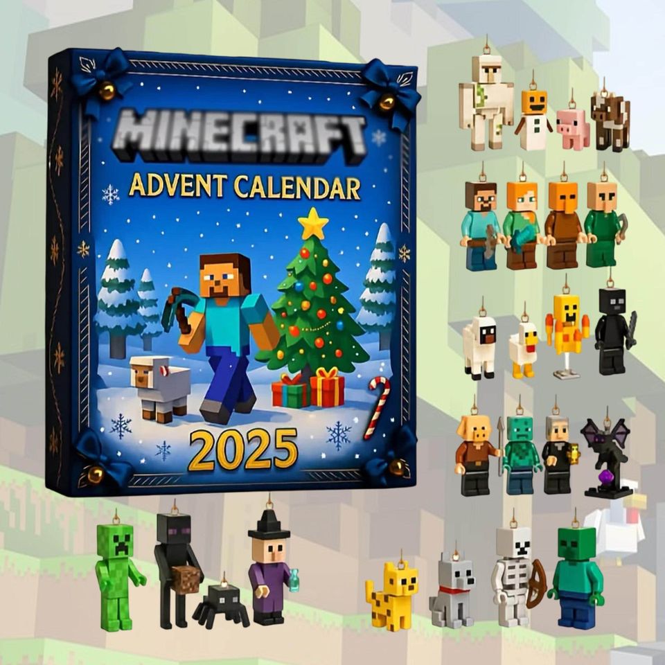 Christmas Building Blocks Advent Calendar 2025, 24-Days Christmas Countdown Calendar, Christmas Gift Box Calendar