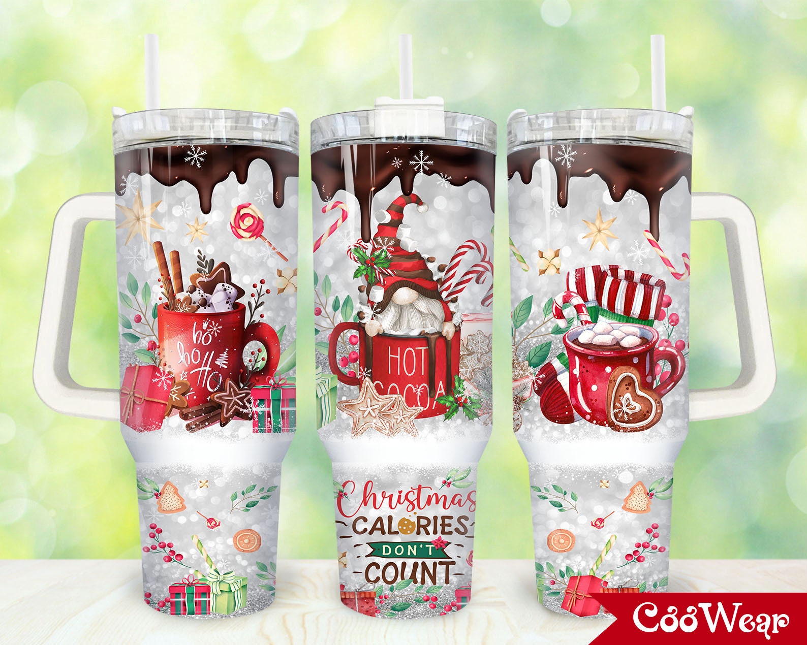 Christmas Calories Don’t Count Custom Stanley Cup 40 oz 30 oz Tumbler With HandleTVC2301861