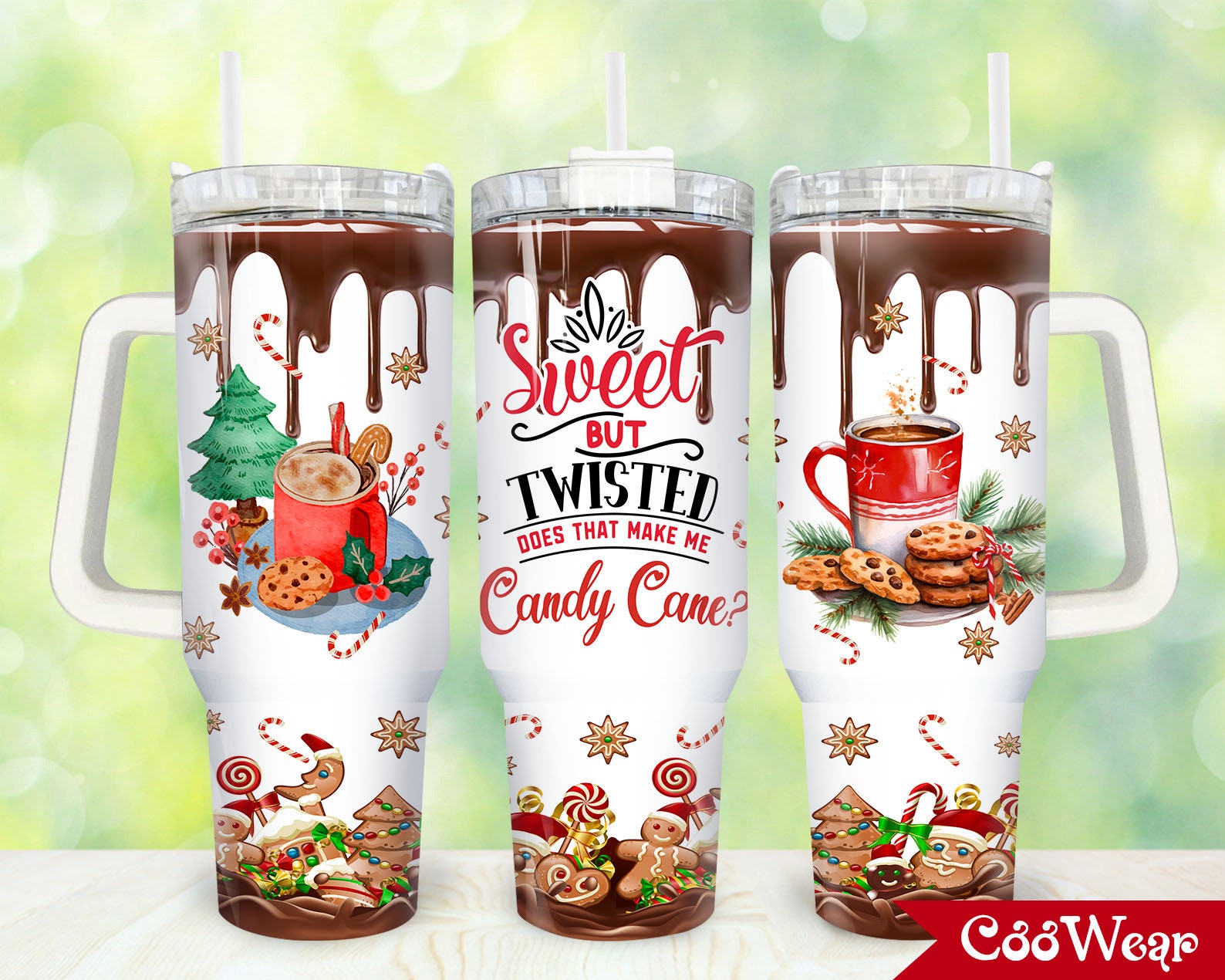 Christmas Candy Cane Custom Stanley Cup 40 oz 30 oz Tumbler With HandleTVC2301870