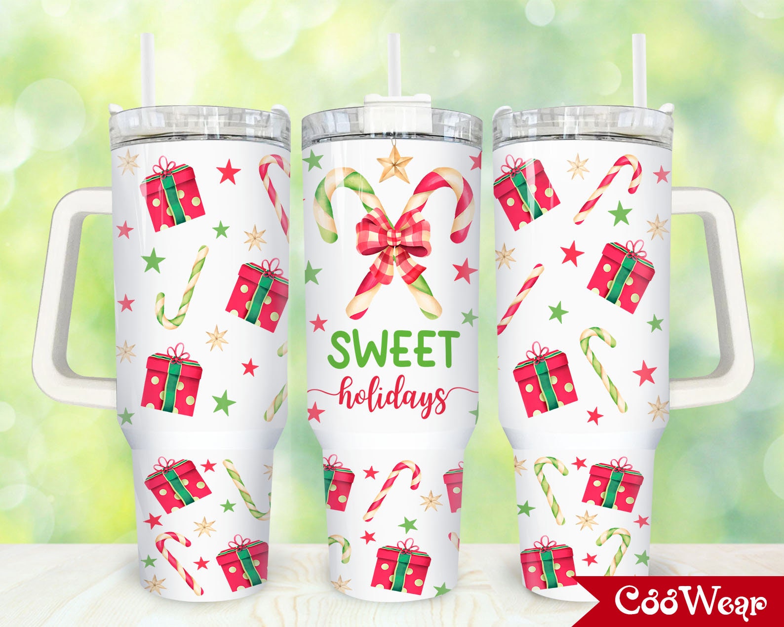 Christmas Candy Cane Custom Stanley Cup 40 oz 30 oz Tumbler With HandleTVC2301871