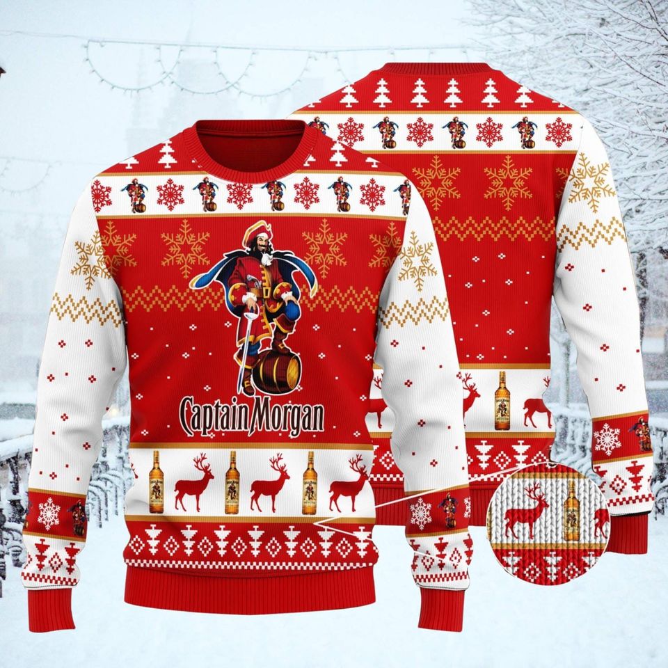 Christmas Captain Morgan Ugly Sweater, Captain Morgan Shirt