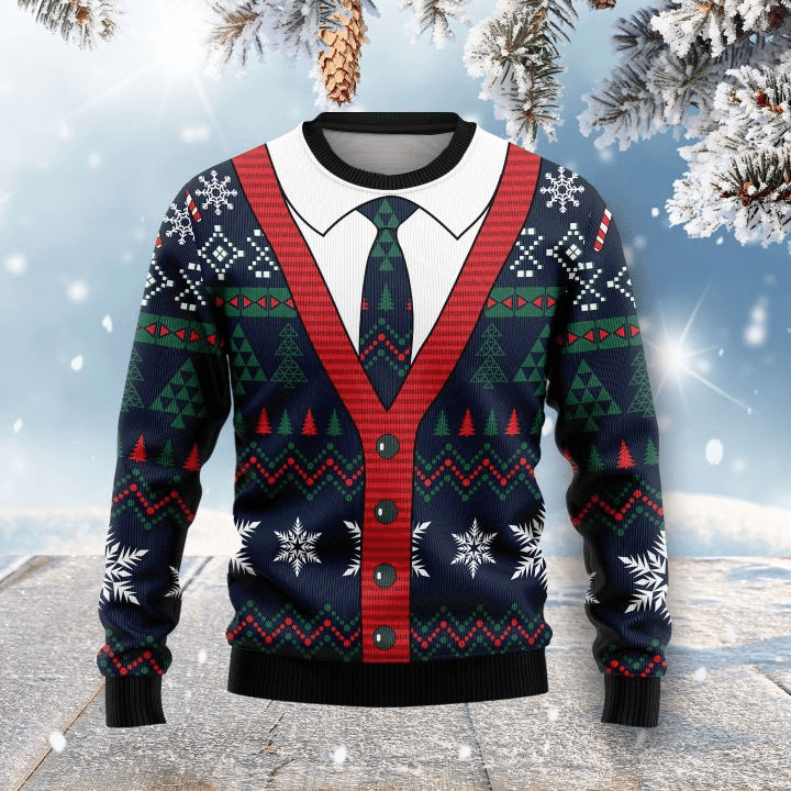 Christmas Cardigan  Ugly Christmas Sweater Adult 3D Funny Matching for family