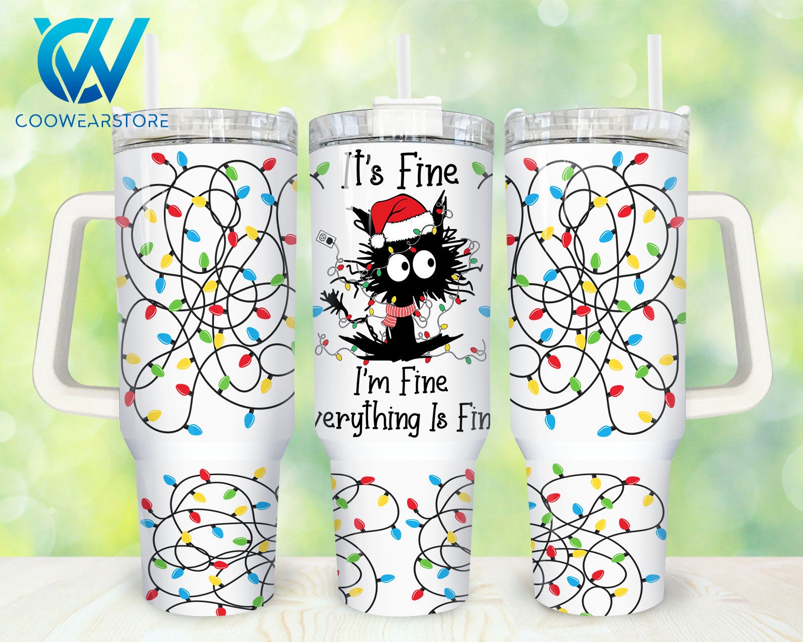 Christmas Cat Custom Stanley Cup 40 oz 30 oz Tumbler With HandleTVC2301863