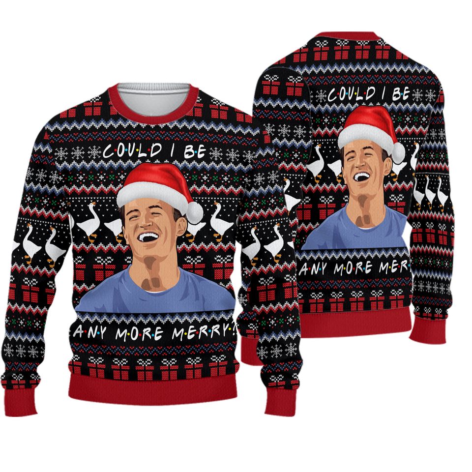 Christmas Chandler Bing Ugly Sweater, Friends TV Series Sweater, Chand.ler