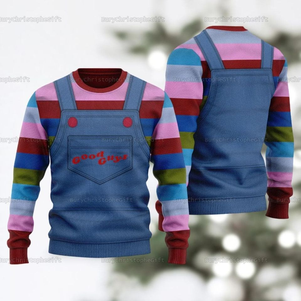 Christmas Chucky Child's Play Ugly Sweater, Chucky Ugly Christmas Sweater