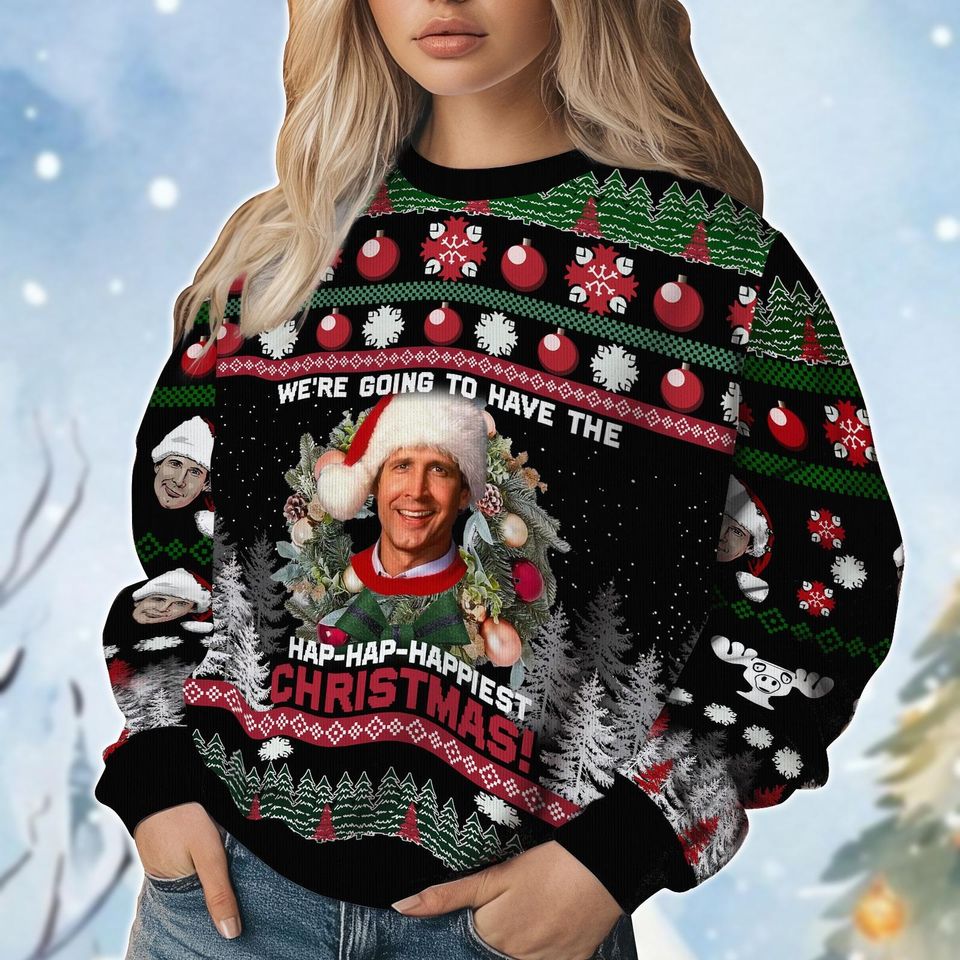 Christmas Clark Griswold Ugly Sweater, National Lampoons Christmas Vacation Shirt