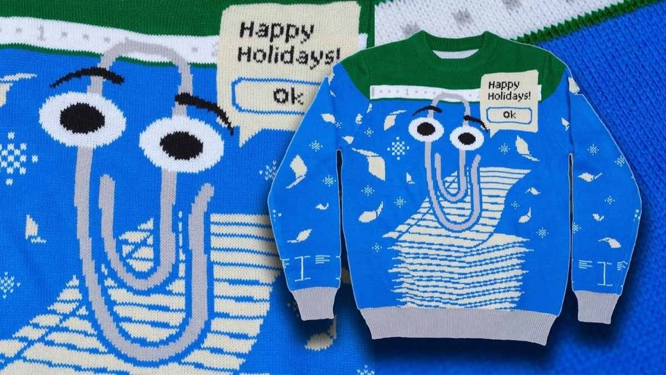 Christmas Clippy Ugly 3D Sweater
